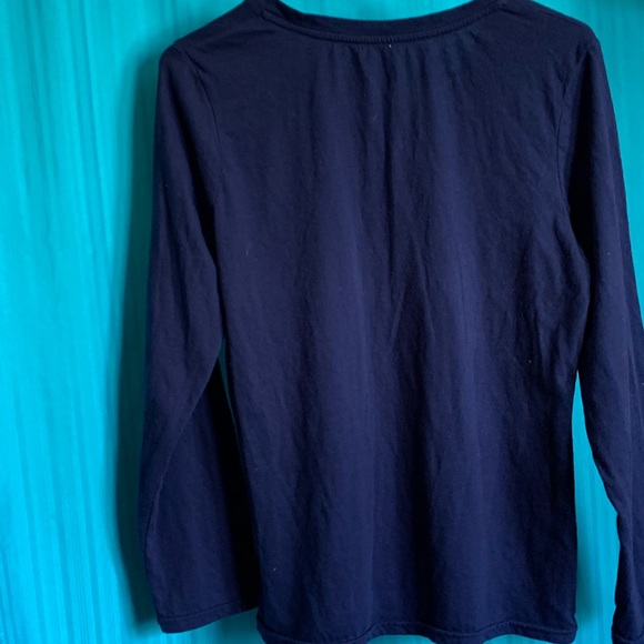 Navy long t-shirt - Picture 2 of 2